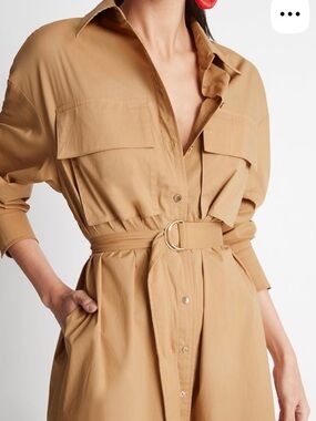 Sheike Camel Belted Dress